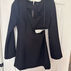 Zara cut out crepe mini dress